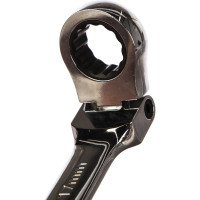 Рожковый ключ с храповиком на шарнире 17мм Hans 1165FM17