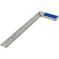 Столярный угольник 350мм, нерж.сталь, чугунное основание КОБАЛЬТ 243-431