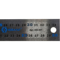 Столярный угольник 350мм, нерж.сталь, чугунное основание КОБАЛЬТ 243-431