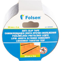 Самоклеящаяся лента против скольжения Folsen 50mmx5m чёрная 695005 0695005