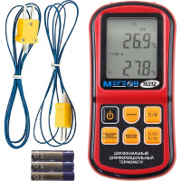 Измеритель температуры цифровой двухканальный МЕГЕОН 16312 00000006463