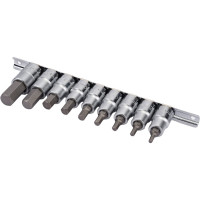 Набор головок-вставок шестигранных (НЕХ 4-17; 1/2"; 9 шт.) Hans 46026-9C