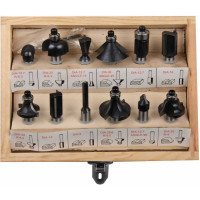 Набор фрез по дереву (8 мм; 12 шт.) FIT IT 36578