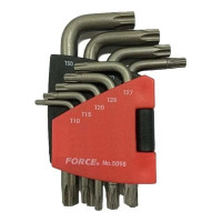 Набор Г-образных ключей FORCE Т10-Т50 9 предметов 5098