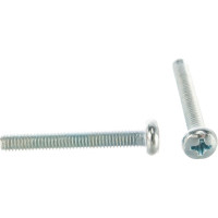 Винт DIN 7985 с полукруглой головкой, оцинкованный М4х30, 100шт - коробка Tech-Krep 105221