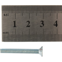 Винт DIN 965 с потайной головкой, оцинкованный М4х30, 120шт - коробка Tech-Krep 105236