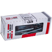 Кровельный саморез Tech-Krep КР сверло 4,8х70 RAL-8017 шоколадно-коричневый 30 шт, коробка с окном 125560