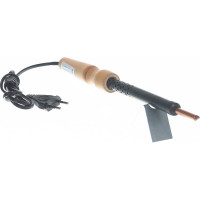 Электропаяльник с деревянной рукояткой 100Вт Без бренда 55407-100