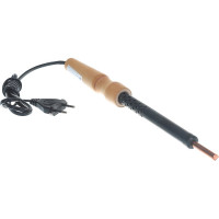 Электропаяльник с деревянной рукояткой 100Вт Без бренда 55407-100