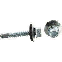 Кровельный саморез Tech-Krep КР ZP сверло 5,5х32 30 шт, коробка с окном 124637