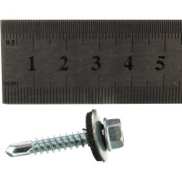 Кровельный саморез Tech-Krep КР ZP сверло 5,5х32 30 шт, коробка с окном 124637