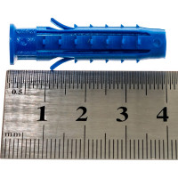 Распорный дюбель Чапай 8х40 шипы+усы, синие 500шт - пакет Tech-Krep 111148