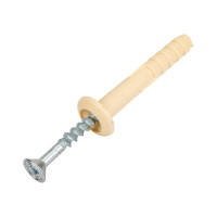 Дюбель-гвоздь Tech-Krep 6х40 гриб, нейлон, 150 шт., ведро 101331