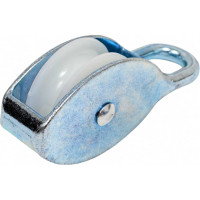 Одинарный оцинкованный блок для троса, нейлоновый шкив 50мм 1шт - ярлык Tech-Krep 112745