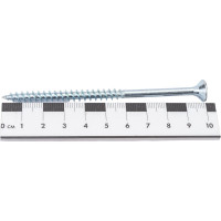 Универсальный саморез Tech-Krep 100х6,0 мм 50 шт оцинкованный, коробка с окном 102212