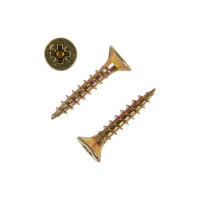 Универсальный саморез Tech-Krep 25х4,5 мм 200 шт желтый, коробка с окном 102251