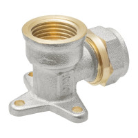 Угольник водорозетка с креплением 16х1/2" ц/г Rvc RC 00695