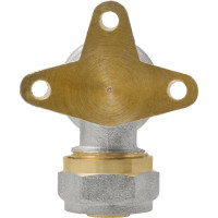 Угольник водорозетка с креплением 16х1/2" ц/г Rvc RC 00695