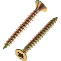 Универсальный саморез Tech-Krep 35х4,0 мм 200 шт желтый, коробка с окном 102244