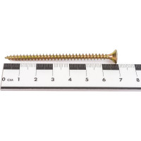 Универсальный саморез Tech-Krep 70х4,5 мм 150 шт желтый, коробка с окном 113142