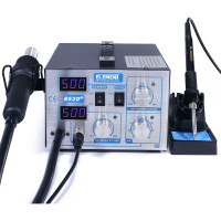 Паяльная станция, фен+паяльник ELEMENT 852D+ 15301