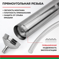 Плунжерный маслозаливной шприц БелАК 500 мл БАК.00219