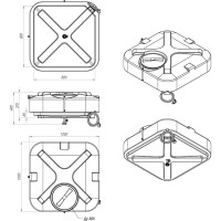 Бак для душа с подогревом Rostok 250л 201.2500.899.1