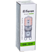 Светодиодная лампа G9 5W 4000K FERON LB-430 25637