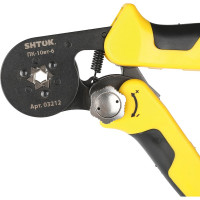 Пресс-клещи для опрессовки втулочных наконечников 0.25-10 мм2 SHTOK ПК-10вт-6 03212