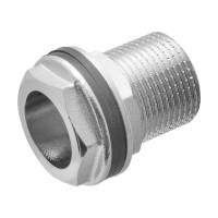 Штуцер врезка в бак (емкость) с прокладкой 3/4" латунь MPF ИС.071267