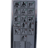 Шарнирная стремянка-трансформер универсальная Krause 5+4+4+5 085078