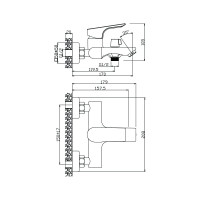 Смеситель для ванны OLIVE'S PORTO 11201PR