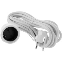 Сетевой одноместный удлинитель, с з/к, 250В, 16А, 5м LUX У-161-05 4606400419716