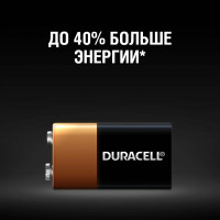 Щелочная батарейка Duracell Basic 6LR61-1BL/6LF22-1BL крона 9V, 1шт 00000754
