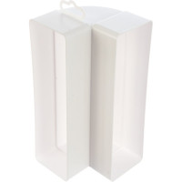 Колено вертикальное пластик 90, 60х204 мм ERA 620КВП 210-025