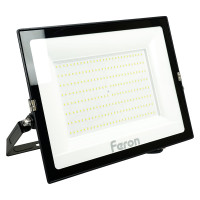 Светодиодный прожектор Feron LL-924 2835 SMD 200W 6400K IP65 AC220V/50Hz, черный с матовым стеклом 29499
