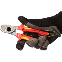 Ножницы для резки кабелей со страховочным креплением 165 мм KNIPEX KN-9516165T