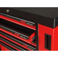 Тележка инструментальная (7 секций, красная, на колесах, с двумя боковыми ящиками) JTC S1070