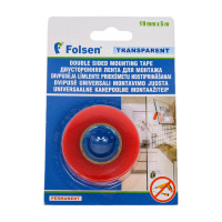 Универсальная двухсторонняя монтажная лента Folsen 19ммх5м ПЭТ 03522519