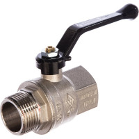 Шаровый кран Н/В Ду-25 /1" ручка черная Bugatti NEW JERSEY 9150005