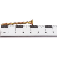 Шуруп, жёлтый цинк Крепежная техника 4,0х45 500шт 431346 БК