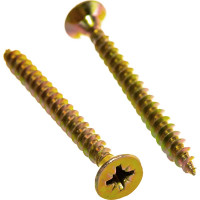 Шуруп, жёлтый цинк Крепежная техника 5,0х50 300шт 431388 БК