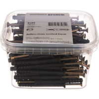 Дюбель-гвоздь Качественный Крепеж потайной бортик 6х60 100 шт 0500617 КЧ