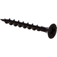 Саморез Качественный Крепеж 3,5х32 потай, крупная резьба, оксид 280 шт 0300361 КЧ