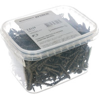 Саморез Качественный Крепеж 3,5х35 потай, крупная резьба, оксид 450 шт 0500363 КЧ