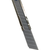 Технический нож лезвие, 9 мм, металлический корпус, автостоп КОБАЛЬТ 245-046