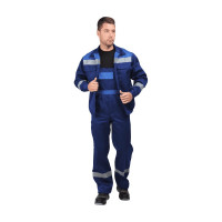 Костюм ГК Спецобъединение МАСТЕР ЛЮКС темно-синий/василек, р.112-116, рост 182-188 Кос 039/112/182