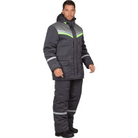 Костюм ВЬЮГА зимний, ГК Спецобъединение т/серый (104-108, 194-200), Кос 313/104/194