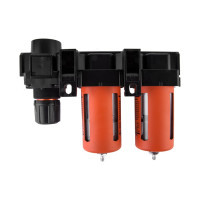 Блок подготовки воздуха: масловлагоотделитель, регулятор, манометр (3000 л/мин; 10 бар; 1/2") WIEDERKRAFT WDK-70740