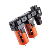 Блок подготовки воздуха: масловлагоотделитель, регулятор, манометр (3000 л/мин; 10 бар; 1/2") WIEDERKRAFT WDK-70740